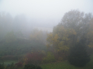Das Ende der Welt! Nee, nur Morgennebel.